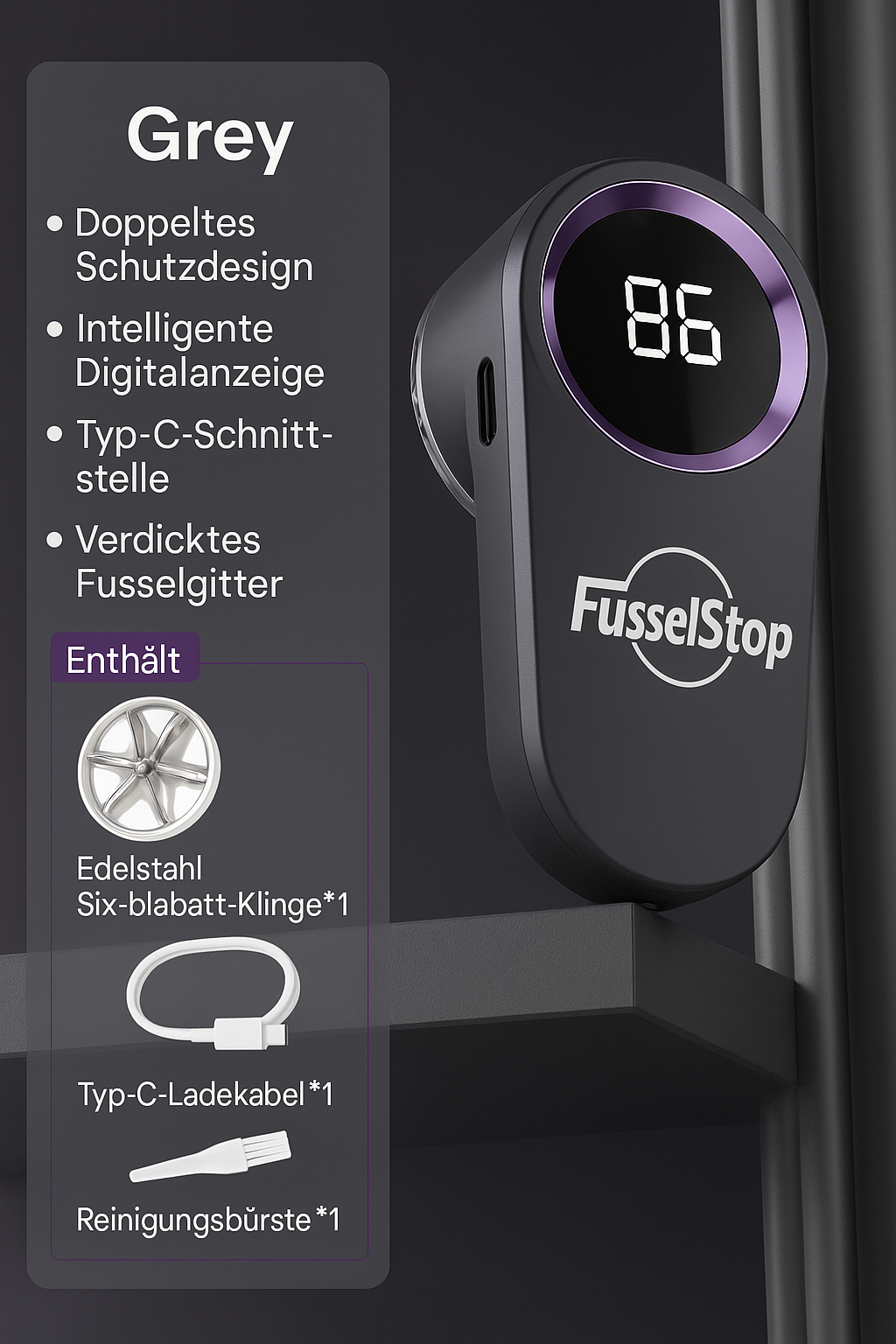 FusslStop - Der Ultimative Fusselentferner Sanft & Schnell