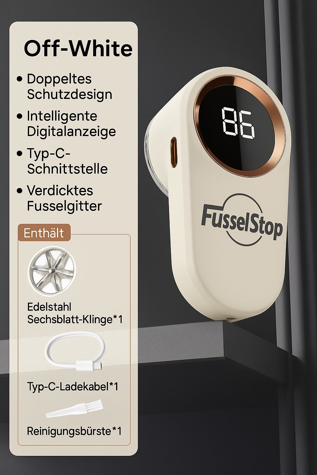 FusslStop - Der Ultimative Fusselentferner Sanft & Schnell